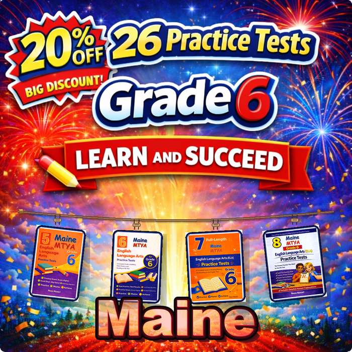 Maine Grade 6 ELA Preparation Bundle cover