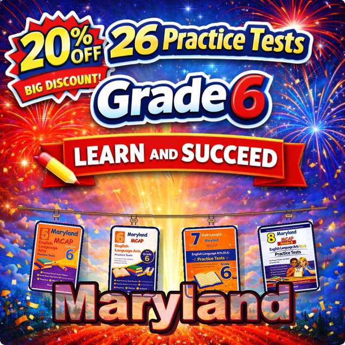 Maryland Grade 6 ELA Preparation Bundle cover
