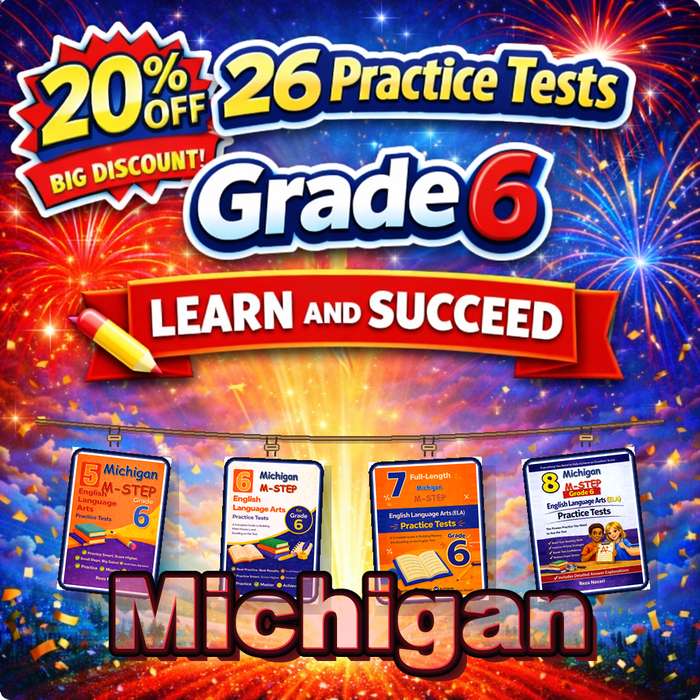 Michigan Grade 6 ELA Preparation Bundle cover