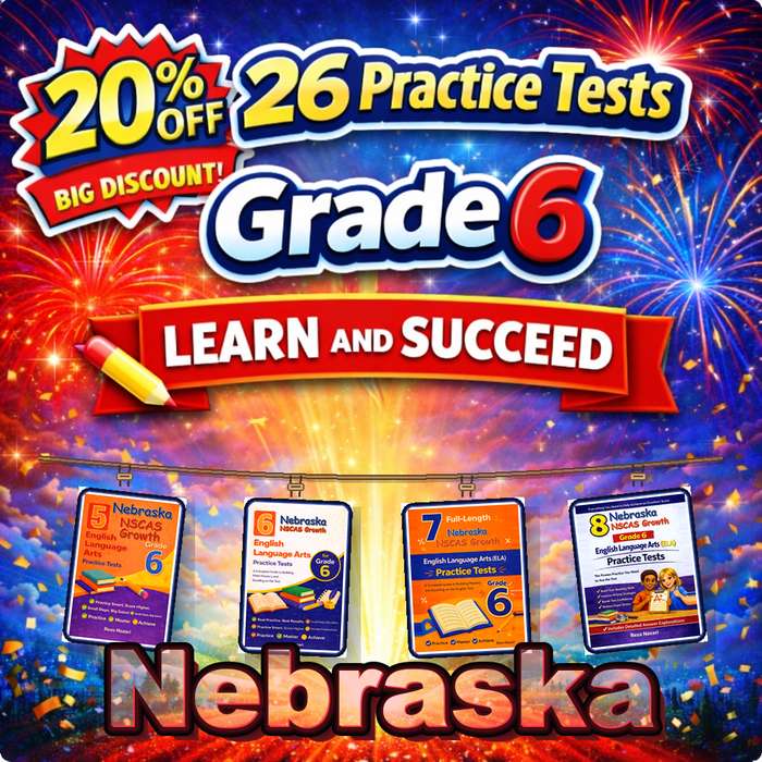 Nebraska Grade 6 ELA Preparation Bundle cover