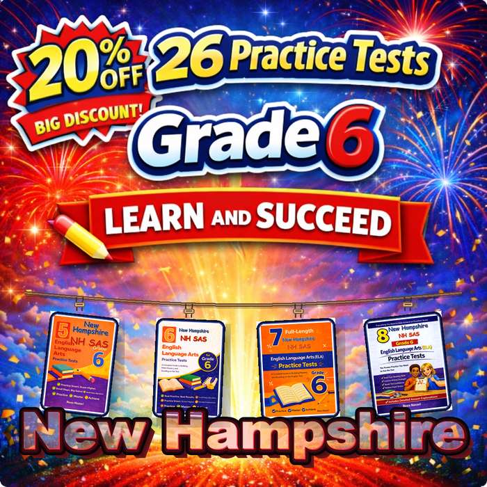 New Hampshire Grade 6 ELA Preparation Bundle cover