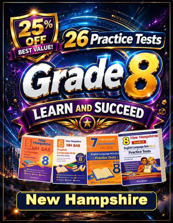 New Hampshire Grade 8 ELA Preparation Bundle cover
