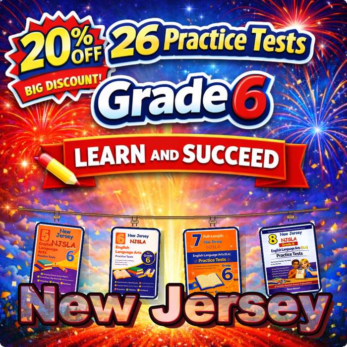 New Jersey Grade 6 ELA Preparation Bundle cover