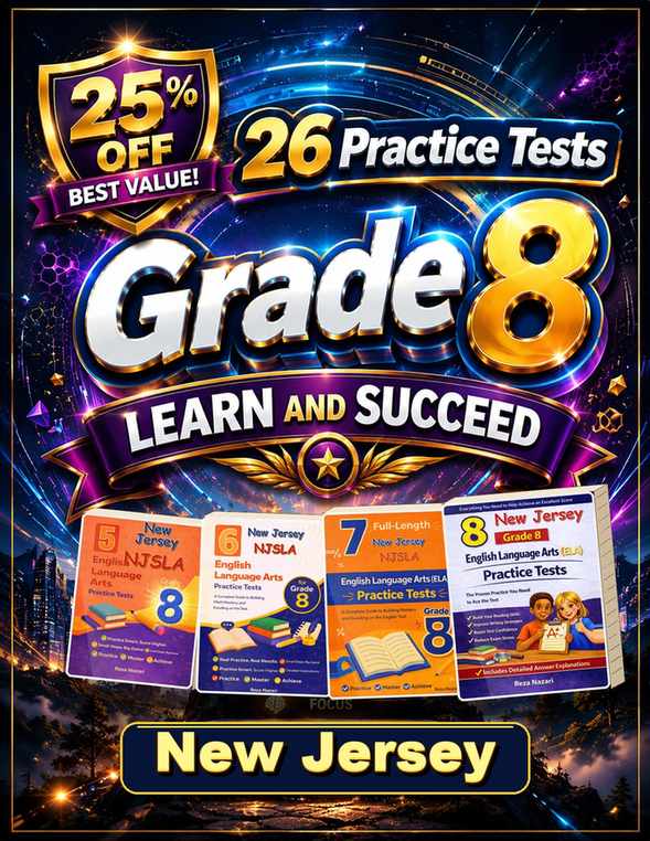 New Jersey Grade 8 ELA Preparation Bundle cover