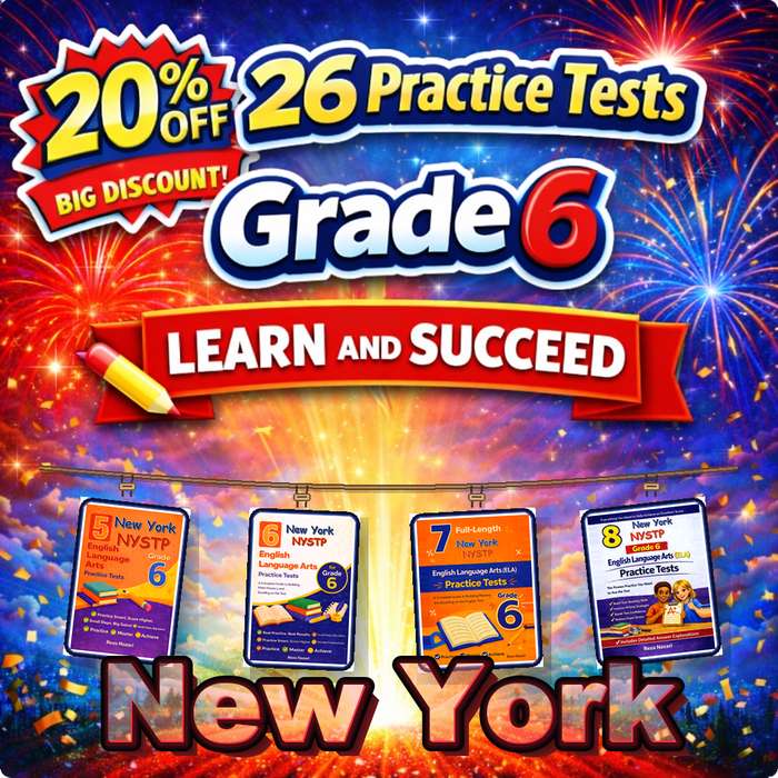 New York Grade 6 ELA Preparation Bundle cover