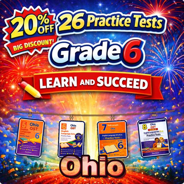 Ohio Grade 6 ELA Preparation Bundle cover
