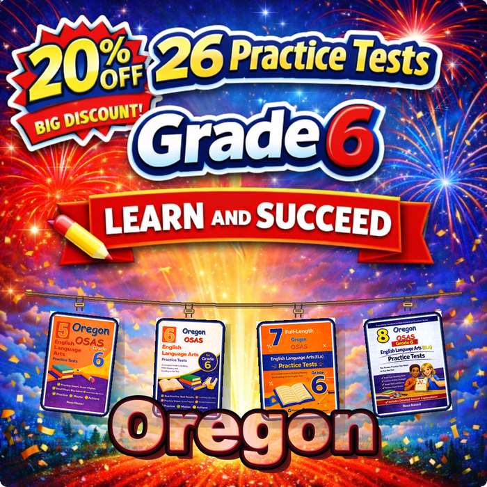 Oregon Grade 6 ELA Preparation Bundle cover