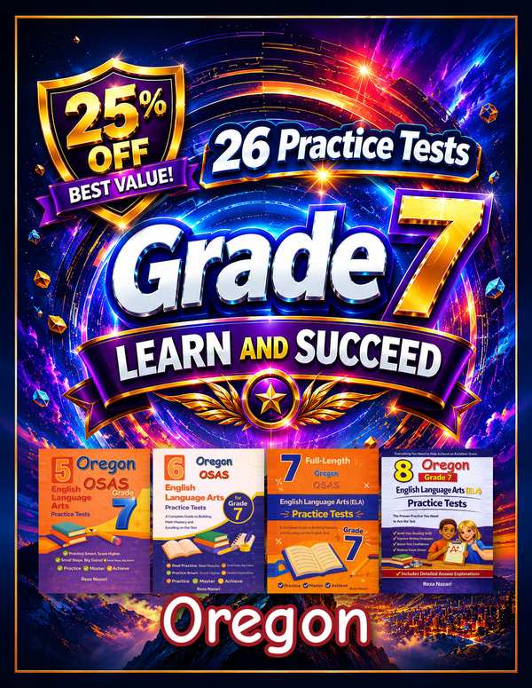 Oregon Grade 7 ELA Preparation Bundle cover