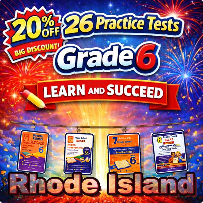 Rhode Island Grade 6 ELA Preparation Bundle cover