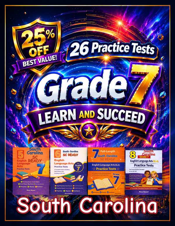 South Carolina Grade 7 ELA Preparation Bundle cover