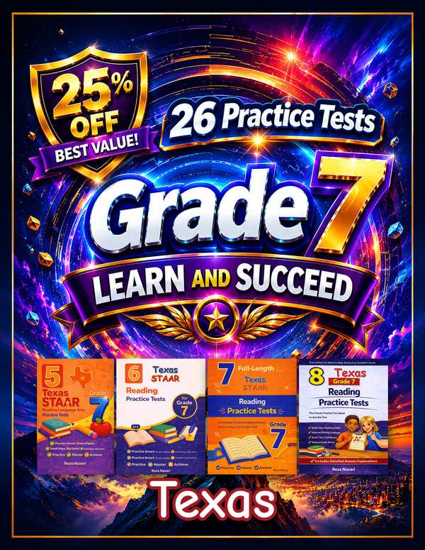Texas Grade 7 ELA Preparation Bundle cover