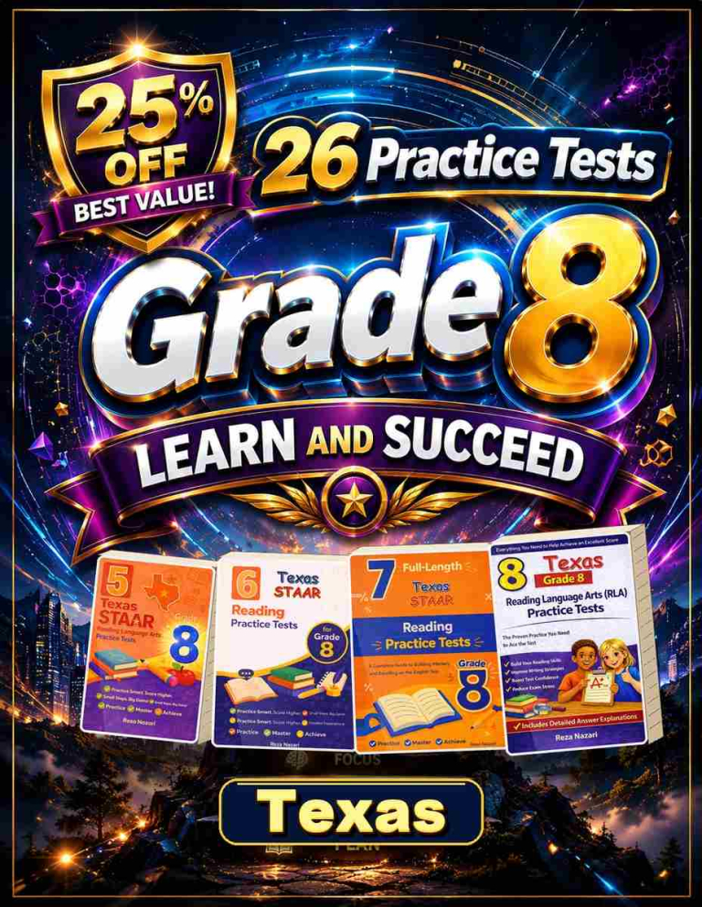 Texas Grade 8 ELA Preparation Bundle cover