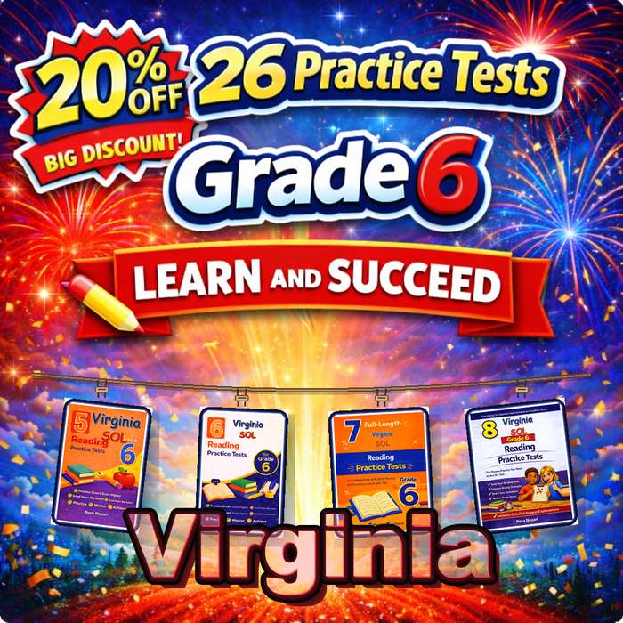 Virginia Grade 6 ELA Preparation Bundle cover