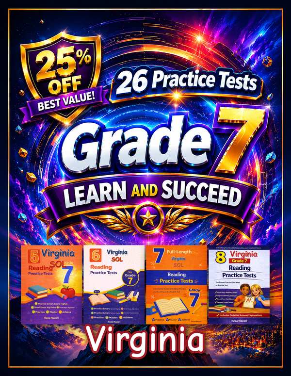 Virginia Grade 7 ELA Preparation Bundle cover