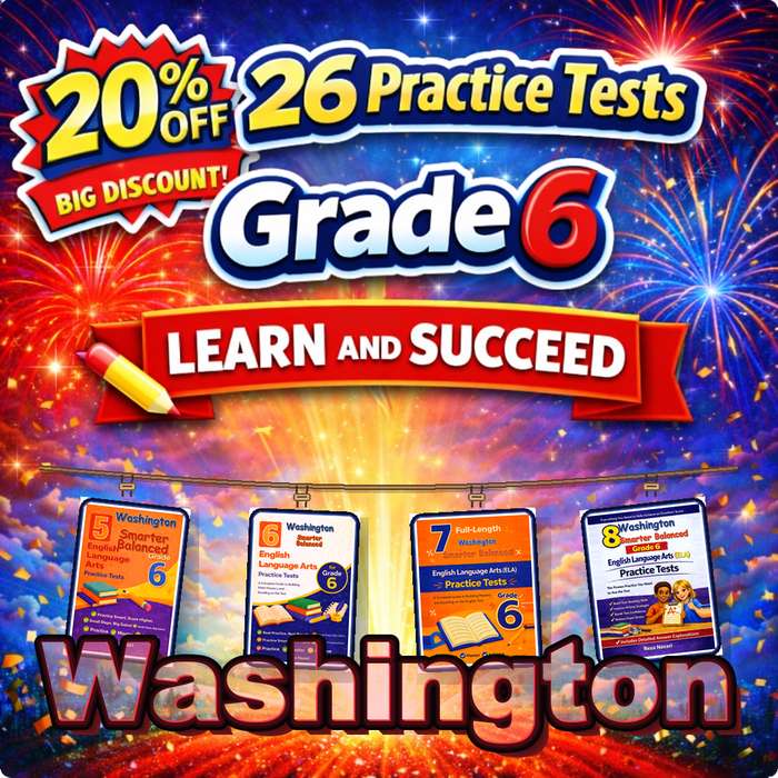 Washington Grade 6 ELA Preparation Bundle cover
