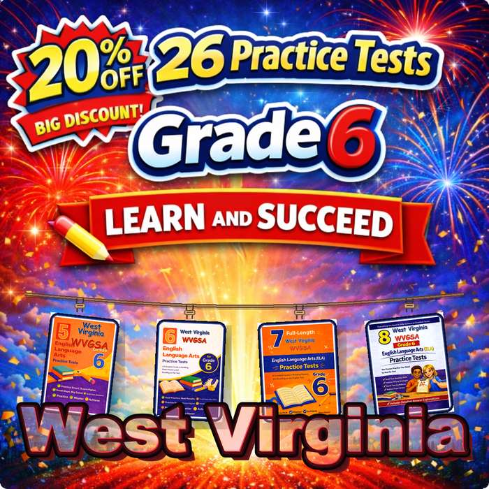 West Virginia Grade 6 ELA Preparation Bundle cover