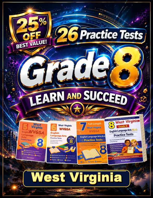 West Virginia Grade 8 ELA Preparation Bundle cover