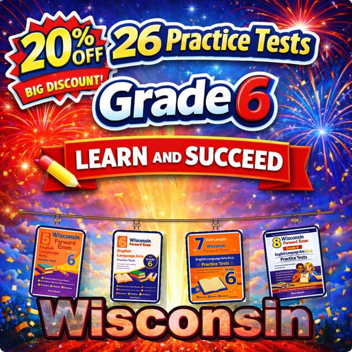 Wisconsin Grade 6 ELA Preparation Bundle cover