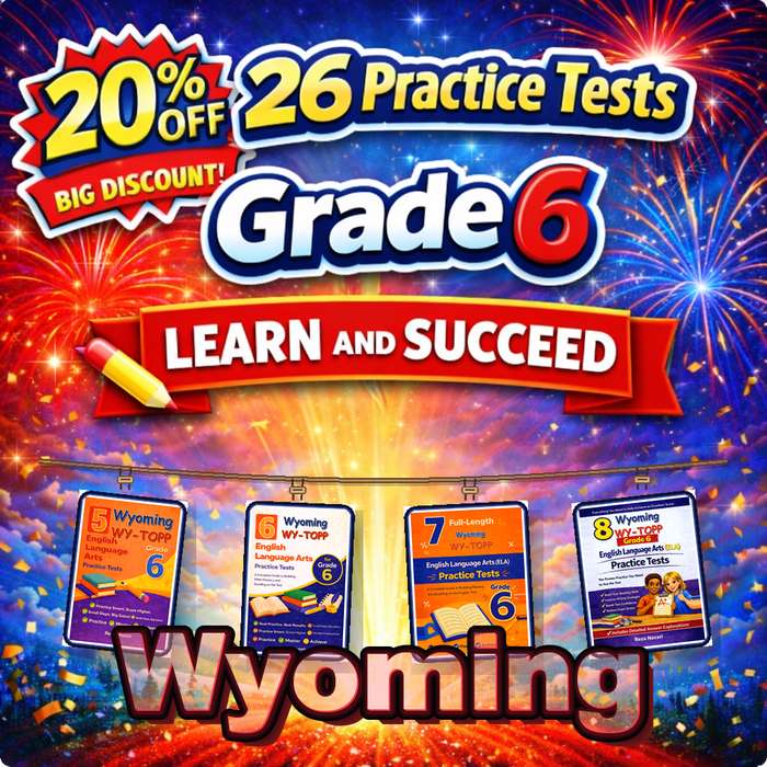 Wyoming Grade 6 ELA Preparation Bundle cover