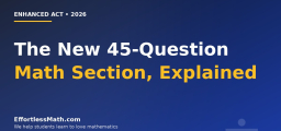 Enhanced ACT Math 2026: The New 45-Question Section, Explained