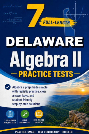 7 Full Length Delaware Algebra II Practice Tests