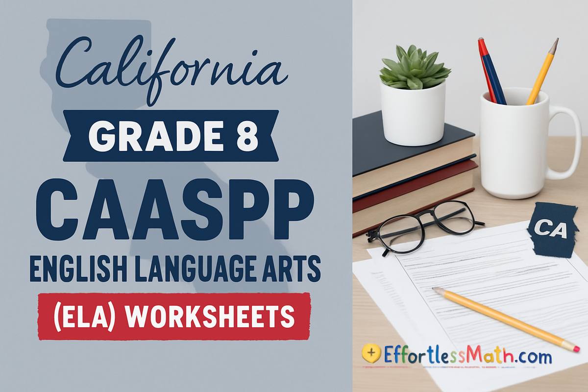 Free Grade 8 English Worksheets for California Students | Effortless Math