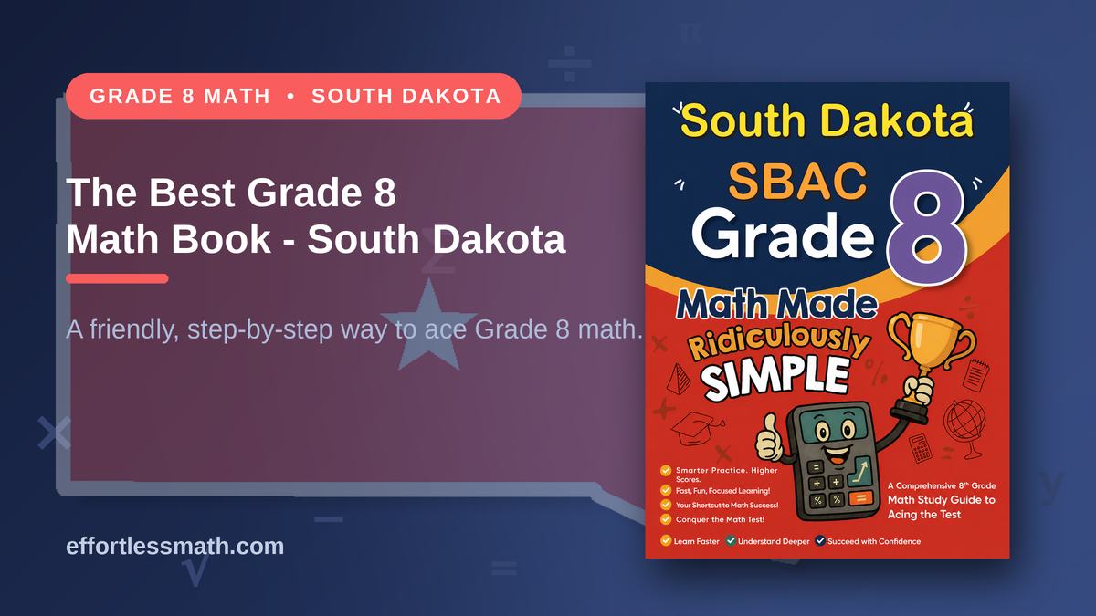 The Best Grade 8 Math Book for South Dakota Students | Effortless Math