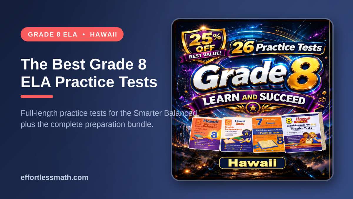 The Best Grade 8 ELA Practice Tests for Hawaii Students | Effortless Math