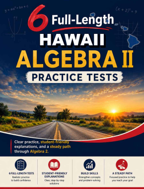 6 Full Length Hawaii Algebra II Practice Tests