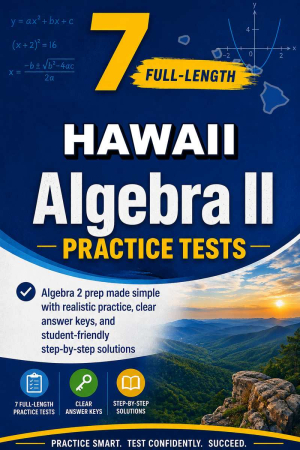 7 Full Length Hawaii Algebra II Practice Tests