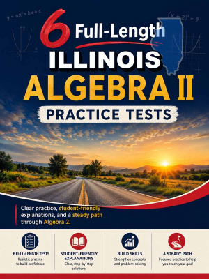 6 Full Length Illinois Algebra II Practice Tests