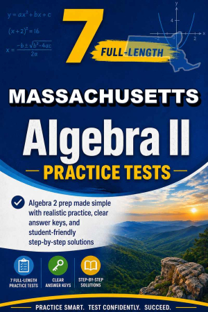 7 Full Length Massachusetts Algebra II Practice Tests