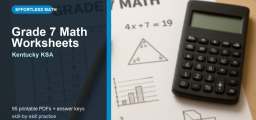 Free Grade 7 Math Worksheets for Kentucky Students