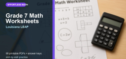 Free Grade 7 Math Worksheets for Louisiana Students