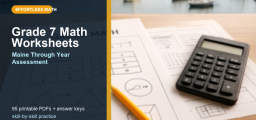 Free Grade 7 Math Worksheets for Maine Students