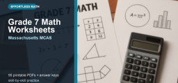 Free Grade 7 Math Worksheets for Massachusetts Students