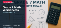 Free Grade 7 Math Worksheets for Minnesota Students