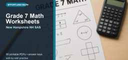 Free Grade 7 Math Worksheets for New Hampshire Students