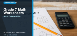 Free Grade 7 Math Worksheets for North Dakota Students