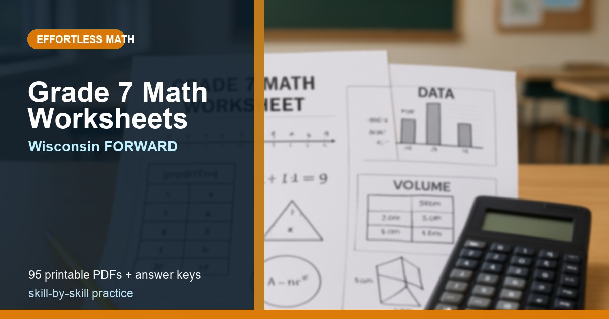 Wisconsin Forward Grade 7 Math Worksheets: 95 Free Printable PDFs ...