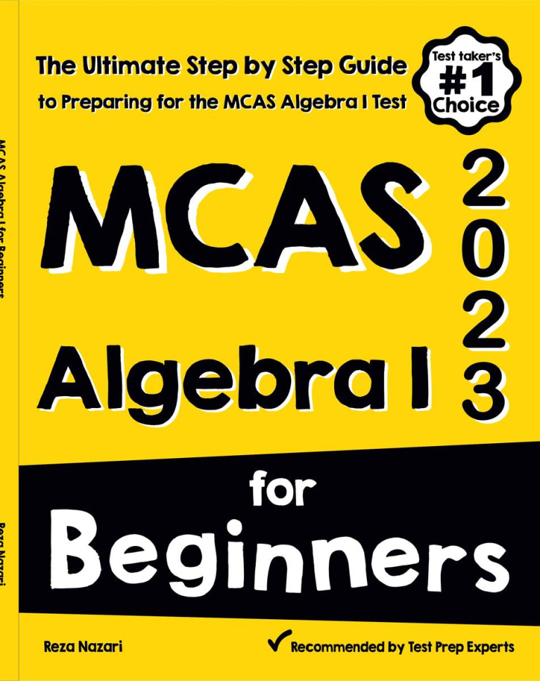 MCAS Algebra I for Beginners 2026: The Ultimate Step by Step Guide to Acing MCAS Algebra I cover