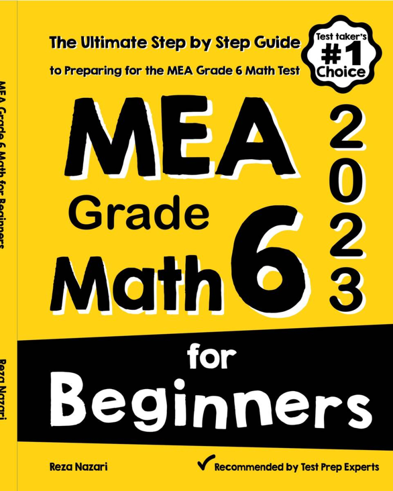 MEA Grade 6 Math for Beginners 2026: The Ultimate Step by Step Guide to Preparing for the MEA Math Test cover