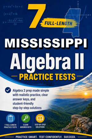 7 Full Length Mississippi Algebra II Practice Tests