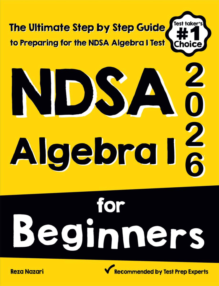NDSA Algebra I for Beginners: The Ultimate Step by Step Guide to Acing NDSA Algebra I cover