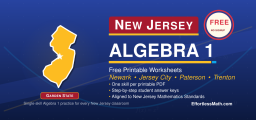 New Jersey Algebra 1 Free Worksheets: Free Printable Algebra 1 Worksheets Covering Every Skill