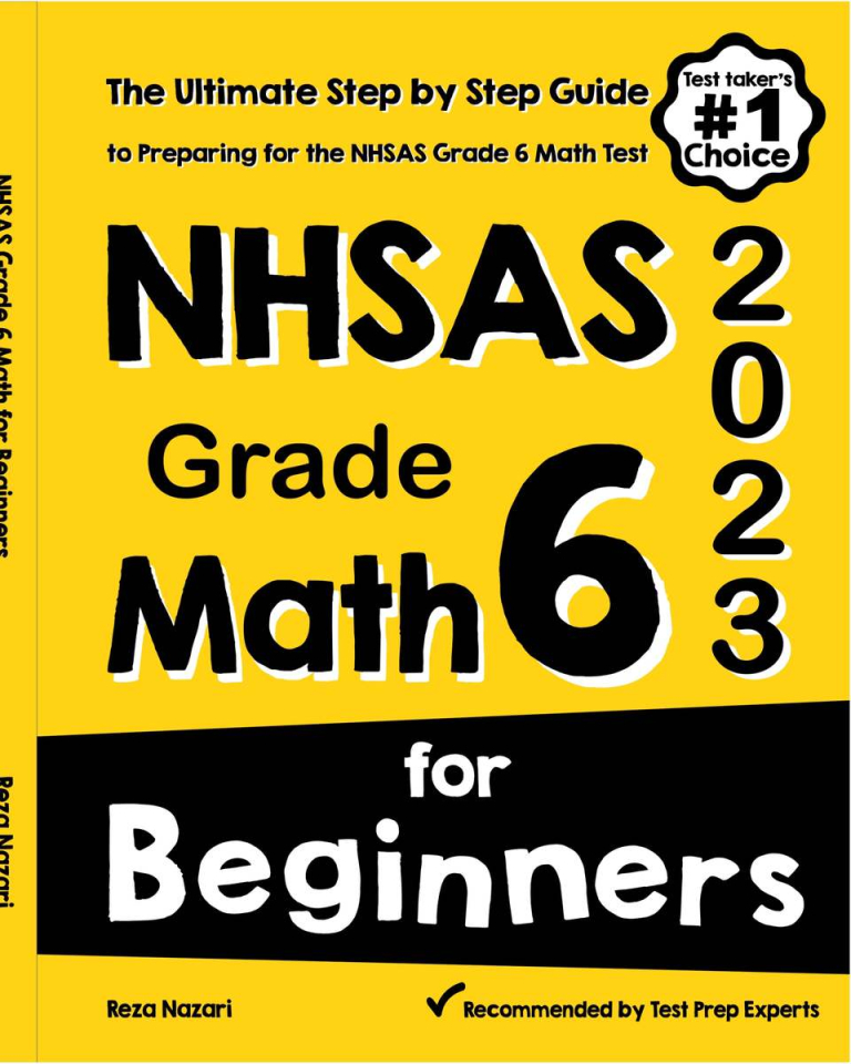 NHSAS Grade 6 Math for Beginners 2026: The Ultimate Step by Step Guide to Preparing for the NHSAS Math Test cover