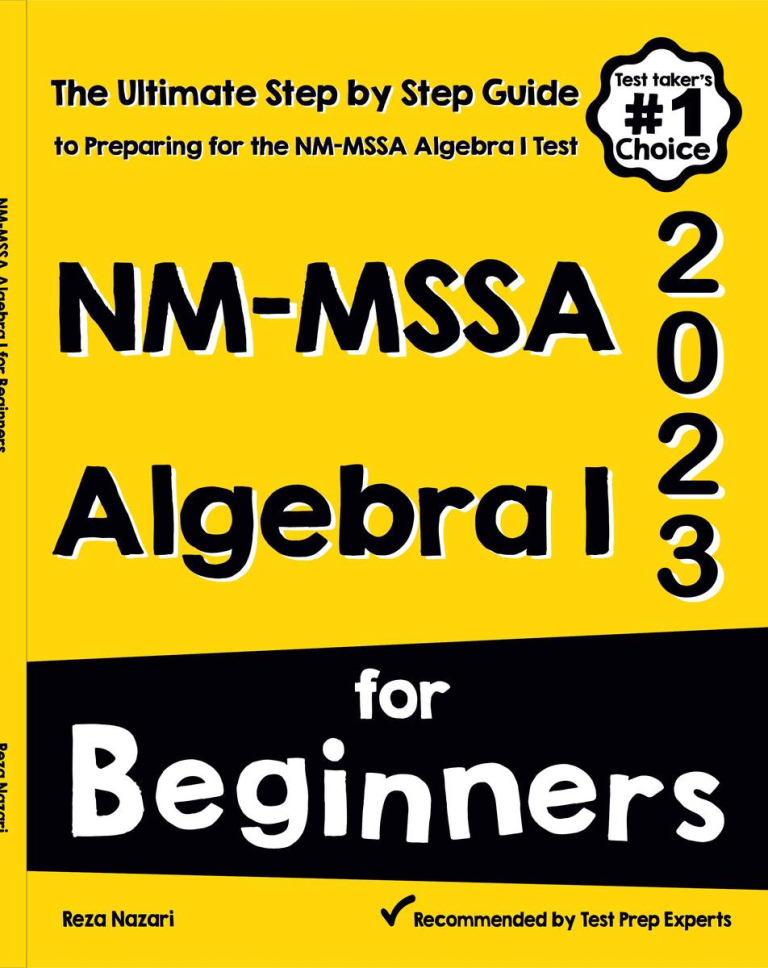 NM-MSSA Algebra I for Beginners 2026: The Ultimate Step by Step Guide to Acing NM-MSSA Algebra I cover