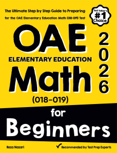 OAE Elementary Education Math for Beginners cover
