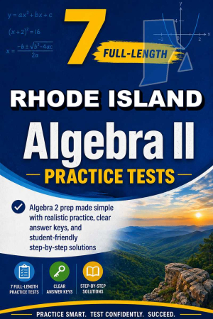 7 Full Length Rhode Island Algebra II Practice Tests