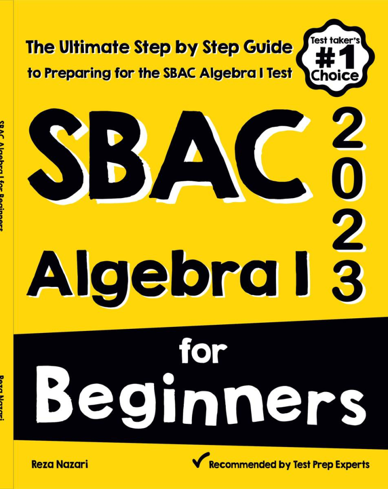 SBAC Algebra I for Beginners 2026: The Ultimate Step by Step Guide to Acing SBAC Algebra I cover